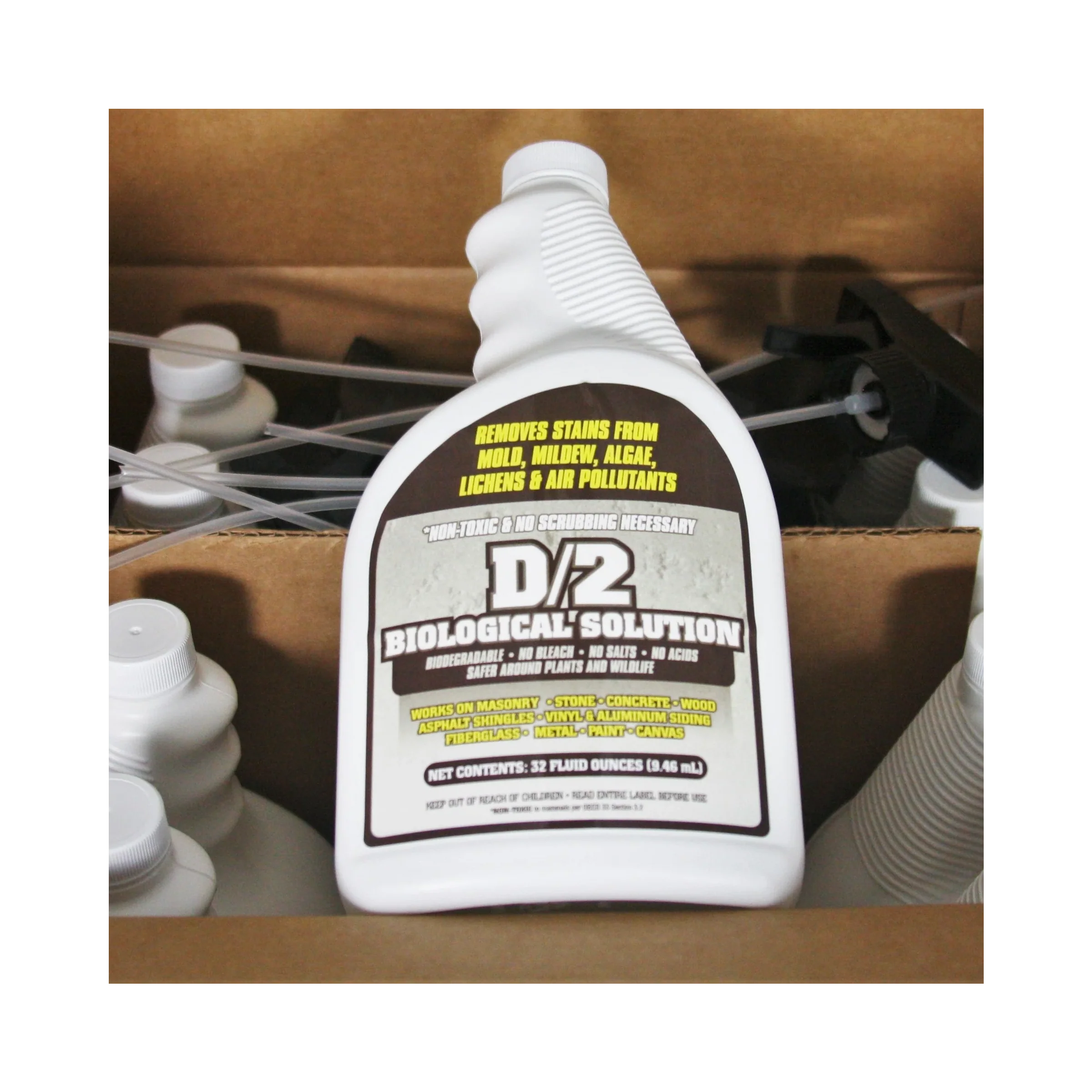 D/2 Biological Solution - Gravestone & Monument Cleaner (6 Quart Case)