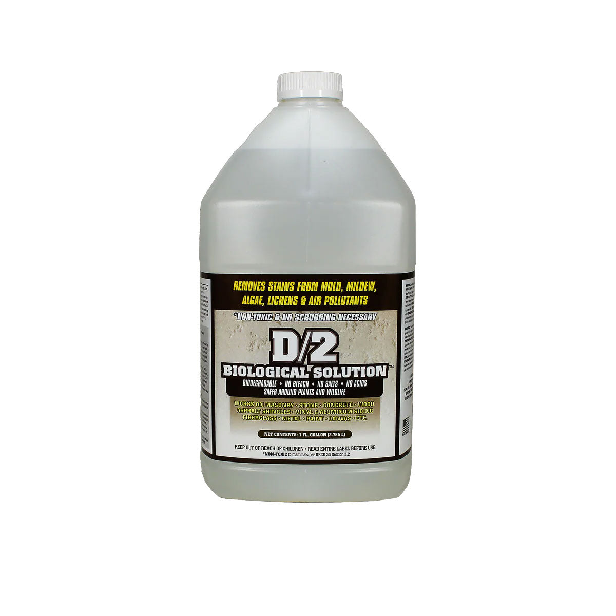 D/2 Biological Solution - Gravestone & Monument Cleaner (Quart, Gallon, 5 Gallon)